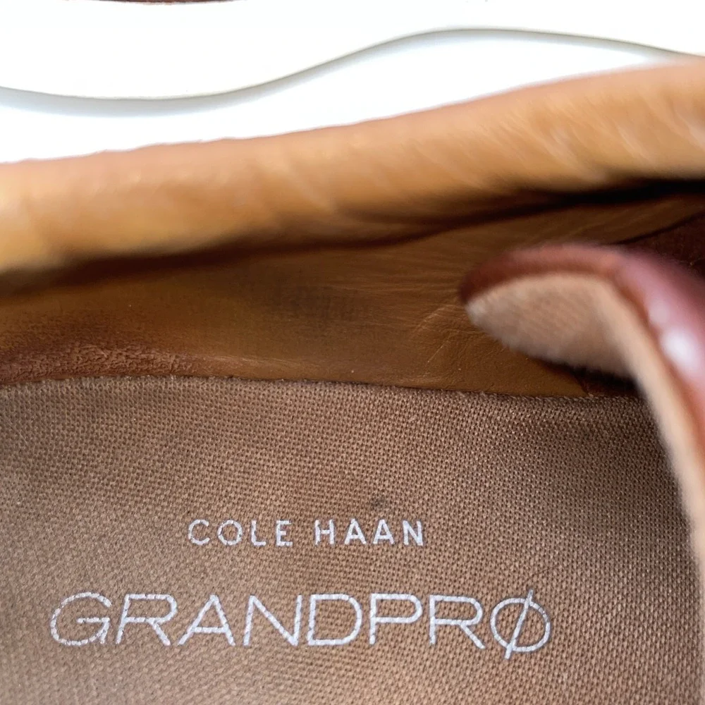 Cole‎ Haan GrandPro Shoes Men's Size 10.5 M Brown Leather Sneakers (C22585)